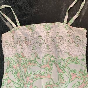 Lilly Pulitzer Frog Dress - Pink, Green, White